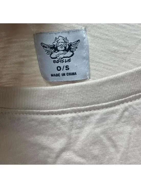 Boys Lie "Goodbye Again" tan oversized boyfriend t-shirt - Picture 4 of 6